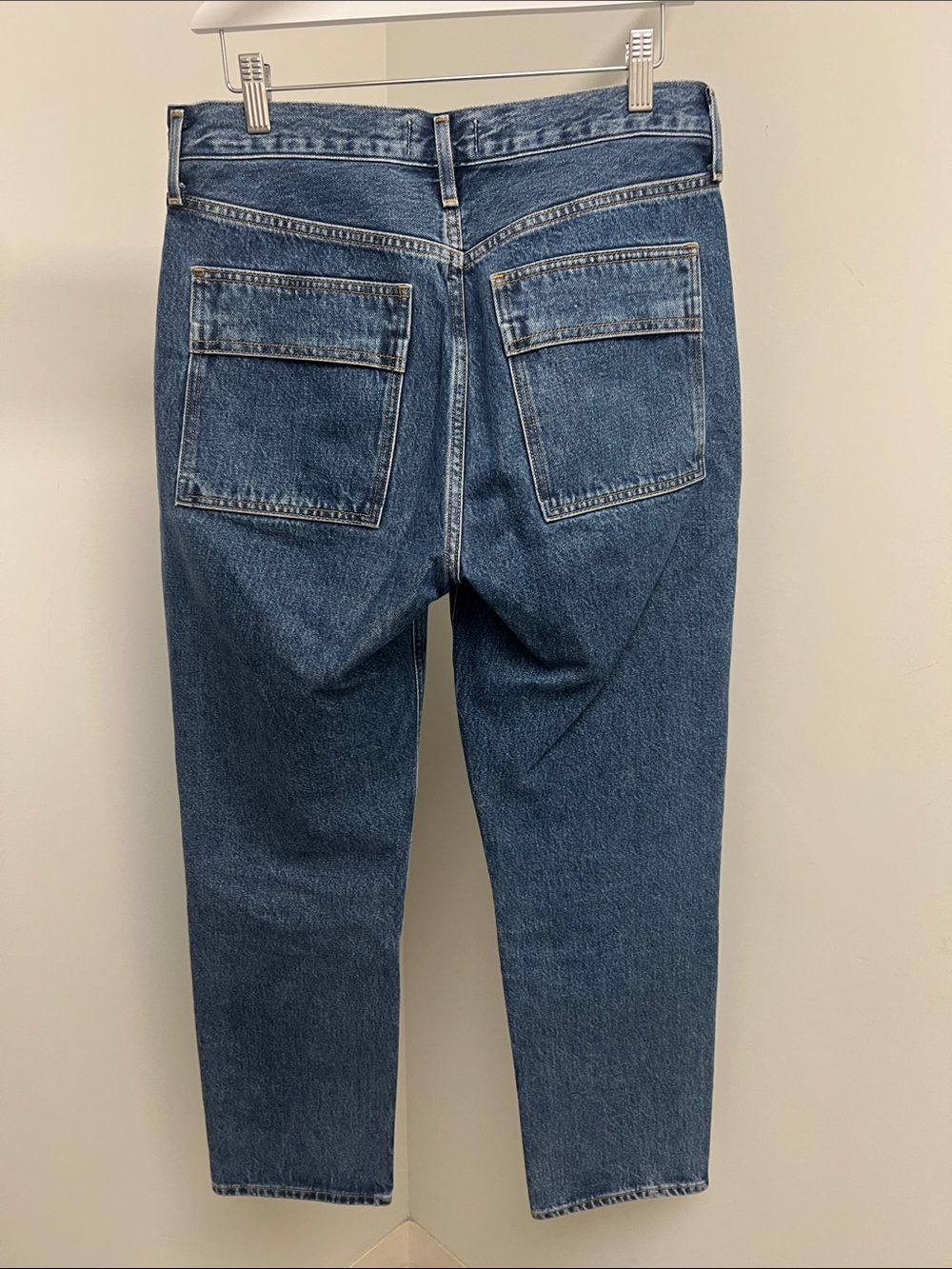 Men's Blue Panel-Detail Jeans - Picture 3 of 6